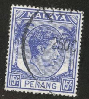 MALAYA Penang Scott 13 used 1949-52 