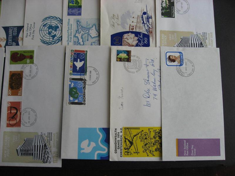 NEW ZEALAND 20 First Day Covers, FDCs, clean group, check them out!