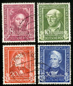 Germany Stamps # B310-13 Used VF Scott Value $146.00