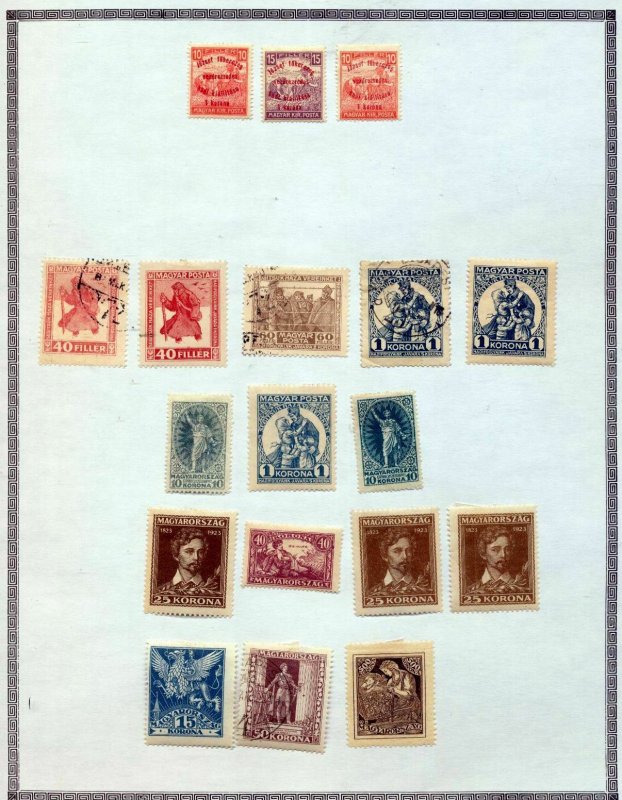 HUNGARY 1920s/30s M&U Incl.Sheet (Apx 60 Items)Top 191