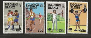 SOLOMON ISLANDS  SC# 622-25    VF/MNH