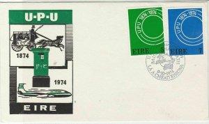 ireland Eire 1974 U.P.U. Centenary Universal Postal Union stamps cover ref 21672