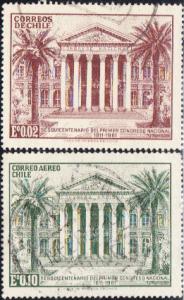Chile #339 & C246  Used  Set