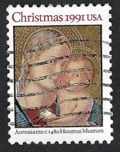 United States #2578 29¢ Traditional Christmas (1991). Used.