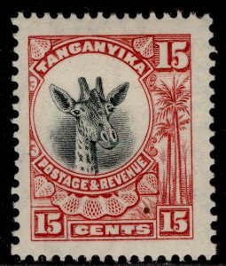 TANGANYIKA GV SG76, 15c carmine-red, M MINT.