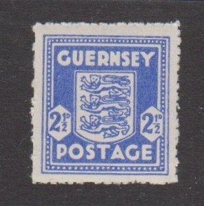 Guernsey 1944 2½d Arms printed on thin white paper unmounted Mint NHM