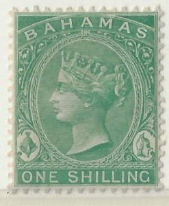 Bahamas 1863 QV 1/ deep green. , sg 39b/Sc19a. CV$500,  (a1155