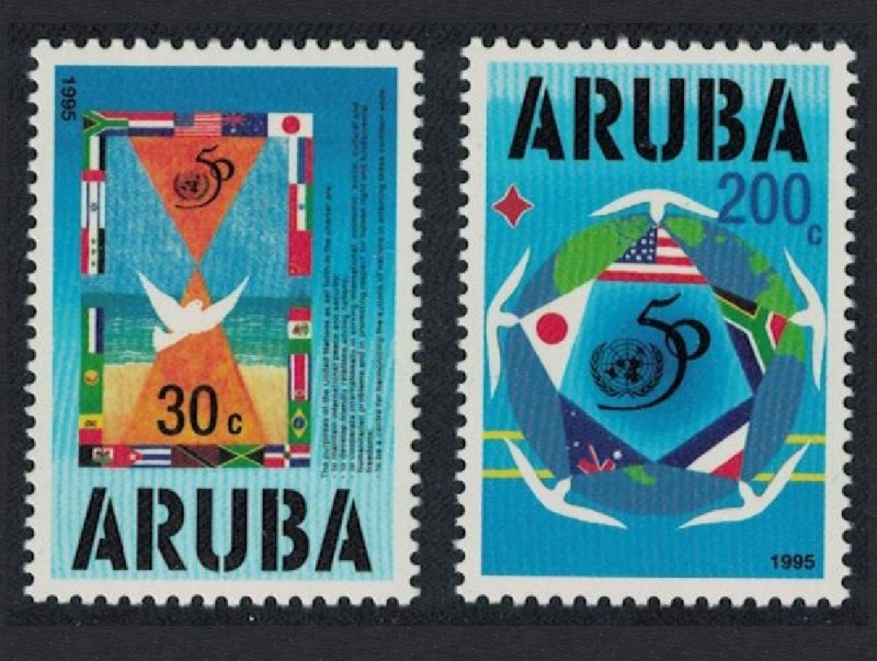 Aruba UNO 2v 1995 MNH SG#158-159