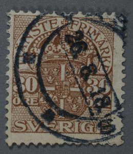 Sweden #O53 Used Fine Place Cancel Date 26. 8. 18.