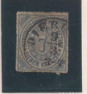 GERMAN STATES - NORTH GERMAN CONFEDERATION SC# 10a FINE U...