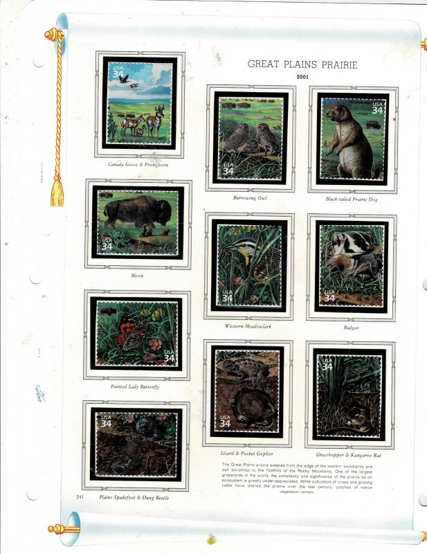 Great Plains Prairie 34c US Postage Singles #3506 VF MNH