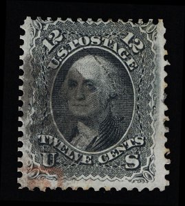 VERY AFFORDABLE GENUINE SCOTT #69 F-VF USED 1861 NBNC PRINTING BLACK #19308