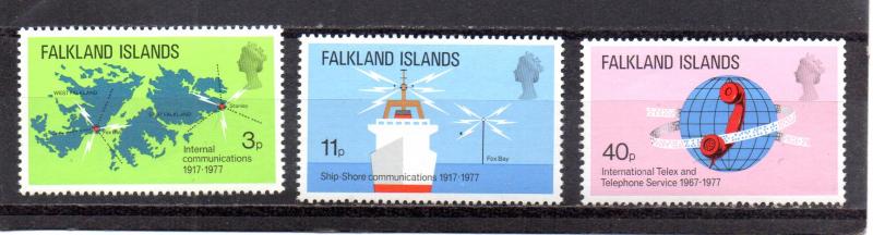 Falkland Islands 257-259 MNH