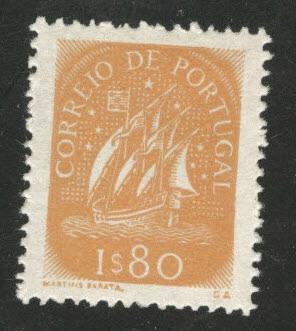 Portugal Scott 706 MH* 1948 Caravela ship stamp CV $47