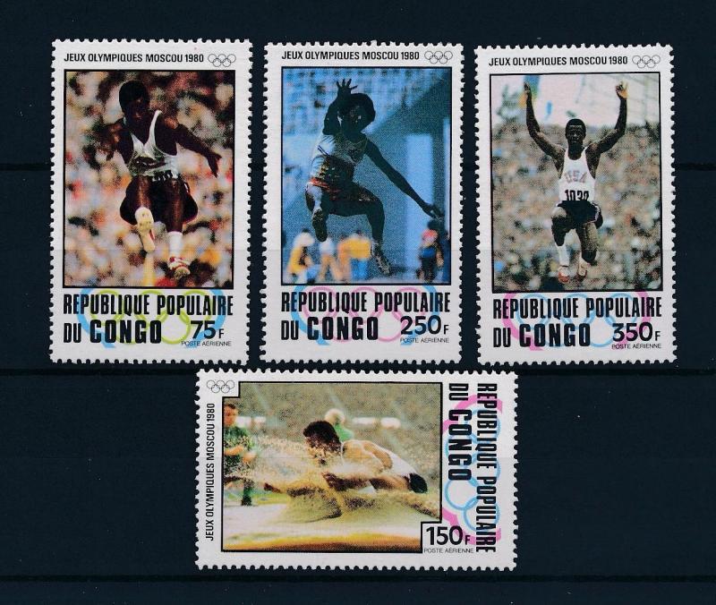 [60975] Congo Brazzaville 1980 Olympic games Moscow Athletics Longjump MNH