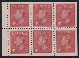 Canada 287bi - Stitched booklet pane - VF Mint never hinged