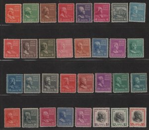 US Sc#803-834 M/VLH-NH/F-VF, mix condition complete set, Cv. $131
