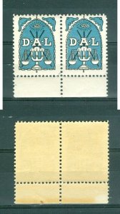 Denmark. Poster Stamp  Pair. Mnh. D.A.L. Danish Workers Lodge. Eye,Light,Scale.