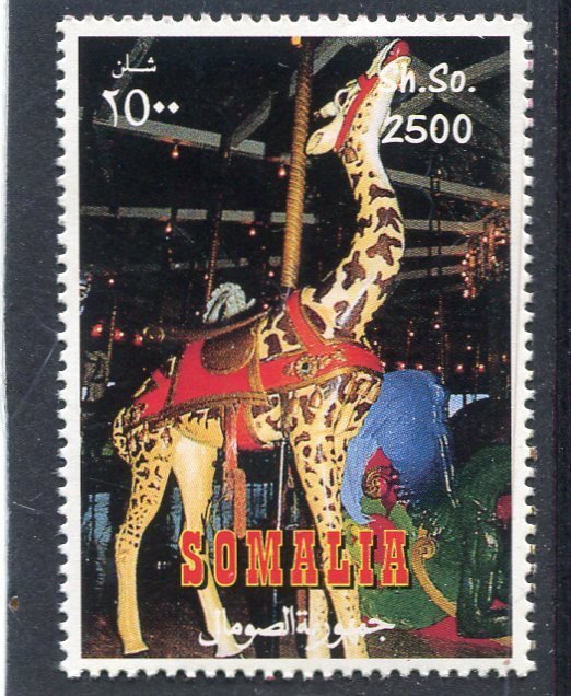 Somalia 1997 AMERICAN CAROUSELS 1 value Perforated Mint (NH)