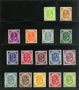 Germany Stamps # 670-85 MNH XF Fresh Set Scott Value $1,750.00