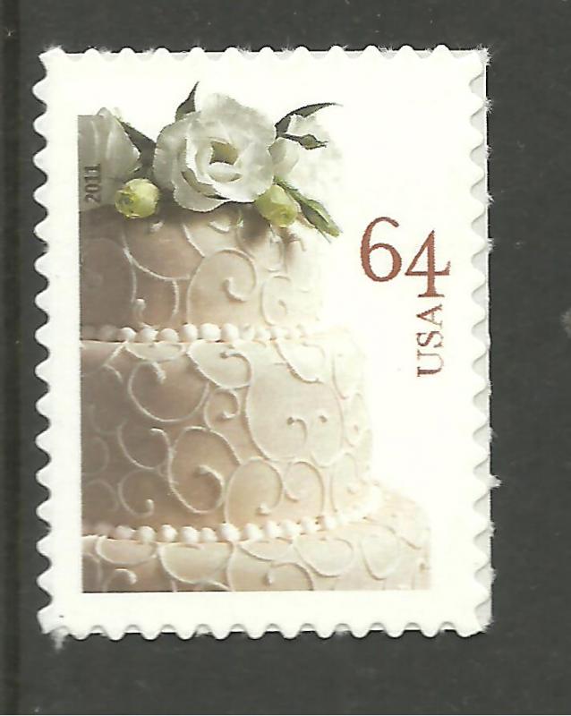 #4521 Wedding Cake 64c Single Mint NH