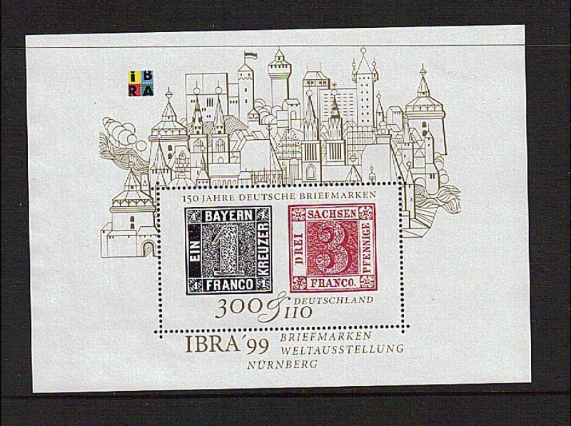 Germany Scott # B849 IBRA 1999  S/S MNH