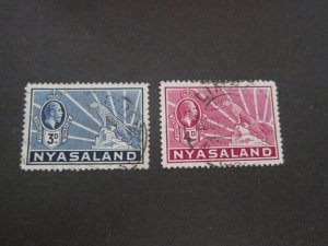 Nyasaland 1934 Sc 42,43 FU