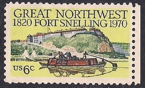 1409 6 cent Fort Snelling, Minnesota VF used