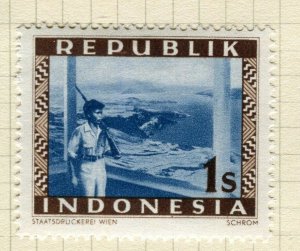 INDONESIA; 1949 early pictorial type issue fine mint 1s. value