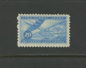 CUBA C100, 1954 20c MODERN MILL, MINT, VLH (cu856h)