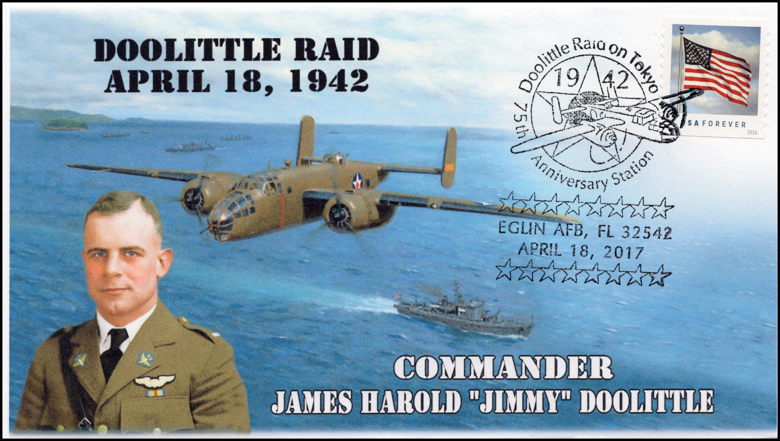 17 081 17 Doolittle Raid Ww Ii Tokyo 1942 James Doolittle United States Stamp Hipstamp