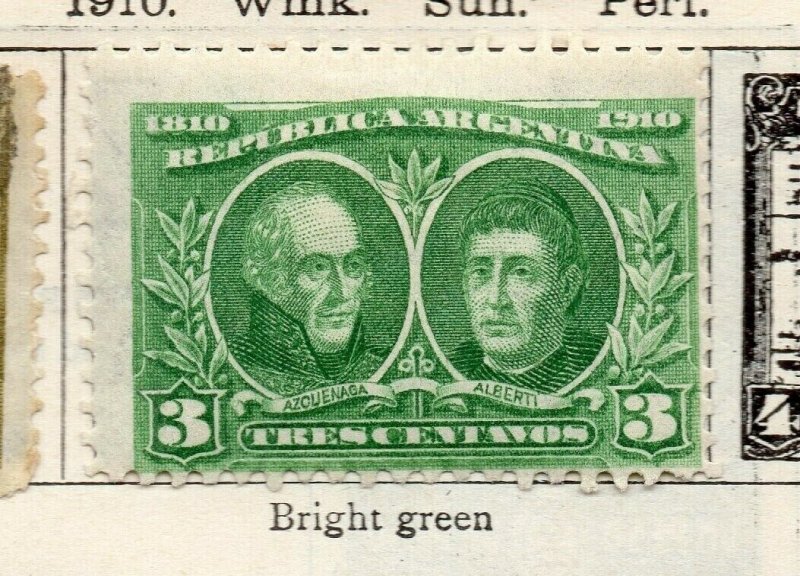 Argentina 1910 Early Issue Fine Used 3c. NW-179101