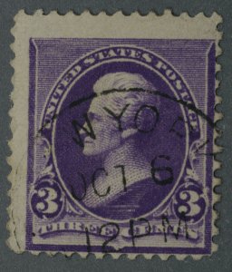 United States #221 Used Good Good Color NY OCT 6 12 PM Cancel