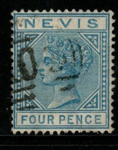 NEVIS SG30 1882 4d BLUE USED