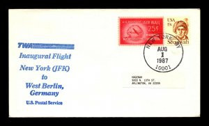 1987 TWA FFC New York to West Berlin - L16858