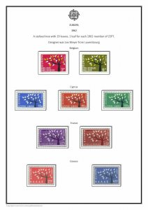 Europa CEPT 1956-2021 (3 albums) PDF STAMP ALBUM PAGES