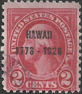 # 647 Used Carmine George Washington Hawaii Sesquicentenial