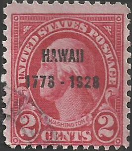 # 647 Used Carmine George Washington Hawaii Sesquicentenial