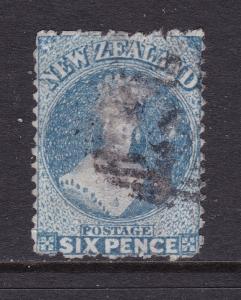 New Zealand 6d used Full Face Queen (QV)