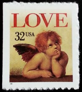 1996 32c Love Cherub, self-adhesive Scott 3030 Mint F/VF NH