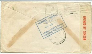 DLO DEAD > Samaria, NEW GUINEA, South Pacific, Blackout 1943 Censor Canada cover