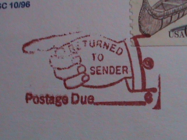 ​UNITED STAES -POSTAGE DUE POSTCARD WIH STAMPS -VF WE SHIP TO WORLD WIDE