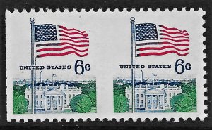 US 1970 Sc 1338De VFNH pair, imperf between, perfs trimmed @ L, Cat. $115.00