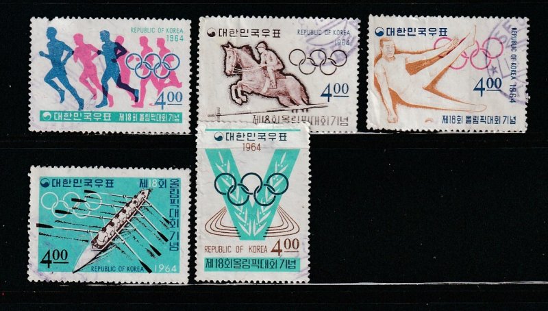 Korea 449-453 Set U Sports, Olympics (B)