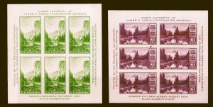 Sc #769-770 Special Printing Yosemite 1¢ Mt Rainier 3¢ Farley Sheets NGAI