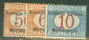 GR: Somalia J1-7, 11 mint CV $1039; scan shows only a few