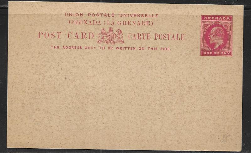 Grenada Postal Stationery Postcard H&G 12 Mint