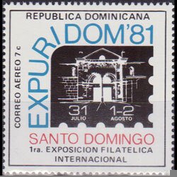 DOMINICA REP. 1981 - Scott# C337 Stamp Show Set of 1 NH