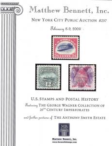 U.S. Stamps and Postal History featuring The George Wagne...
