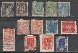 France used lot 12 (#91,99,78,105,92,117,134,245)